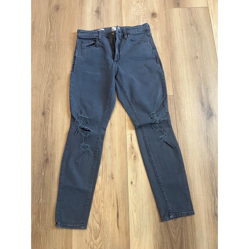 Universal Thread Womens High Rise Skinny Jeans Size 8/29R Gray Distressed Stretc